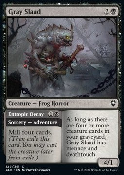 Gray Slaad // Entropic Decay - Commander Legends: Battle for Baldur's Gate (Common) [CLB-129] Immagine principale del prodotto