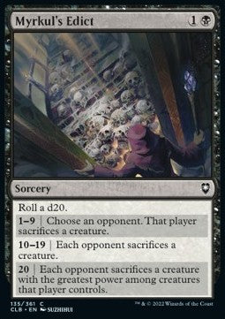 Myrkul's Edict - Commander Legends: Battle for Baldur's Gate (Common) [CLB-135] Immagine principale del prodotto