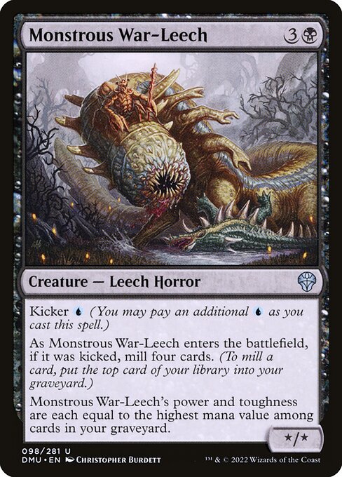 Monstrous War-Leech – Dominaria United (DMU-98) Magic: The Gathering card