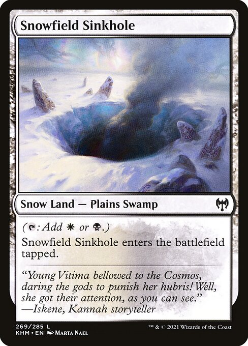 Snowfield Sinkhole – Kaldheim (KHM-269) Magic: The Gathering card Main image