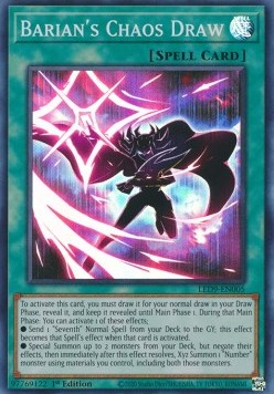 Barian's Chaos Draw - Legendary Duelists: Duels From the Deep (Super Rare) [LED9-005] Hover Image