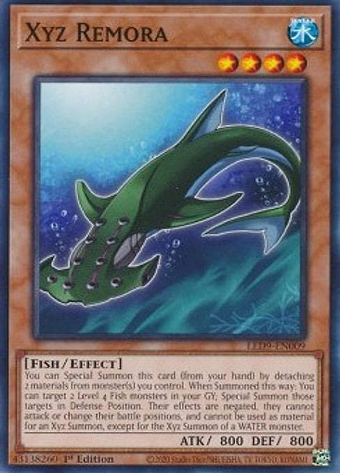 Xyz Remora — Legendary Duelists: Duels From the Deep (LED9-009) Yu-Gi-Oh! card Immagine principale del prodotto