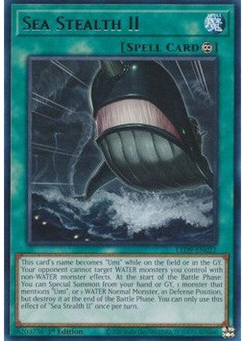 Sea Stealth II — Legendary Duelists: Duels From the Deep (LED9-021) Yu-Gi-Oh! card Imagen principal del producto