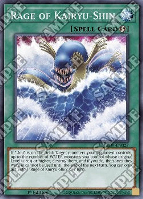 Rage of Kairyu-Shin — Legendary Duelists: Duels From the Deep (LED9-027) Yu-Gi-Oh! card Immagine principale del prodotto