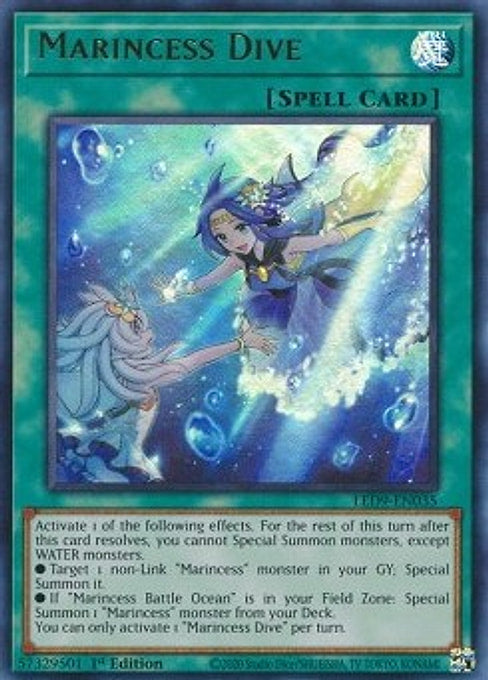 Marincess Dive — Legendary Duelists: Duels From the Deep (LED9-035) Yu-Gi-Oh! card Main image