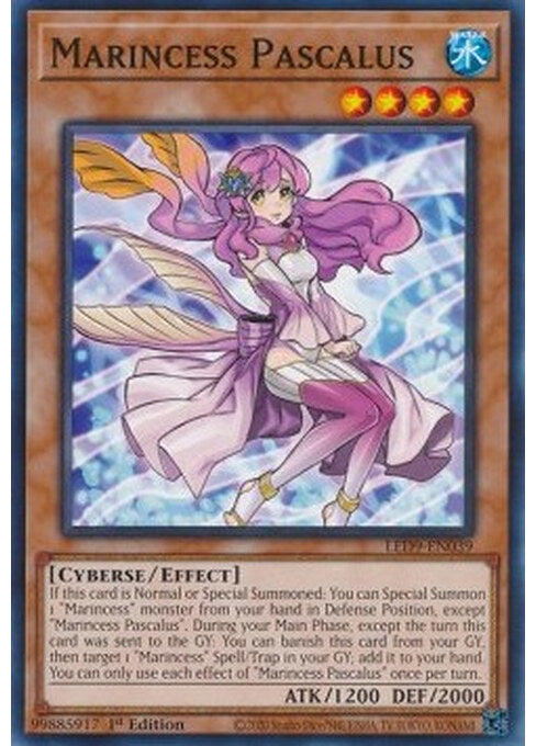 Marincess Pascalus — Legendary Duelists: Duels From the Deep (LED9-039) Yu-Gi-Oh! card Main image