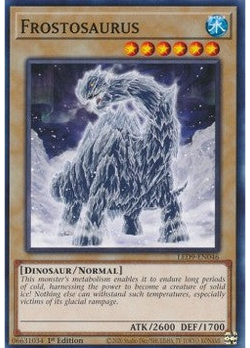 Frostosaurus — Legendary Duelists: Duels From the Deep (LED9-046) Yu-Gi-Oh! card Immagine principale del prodotto