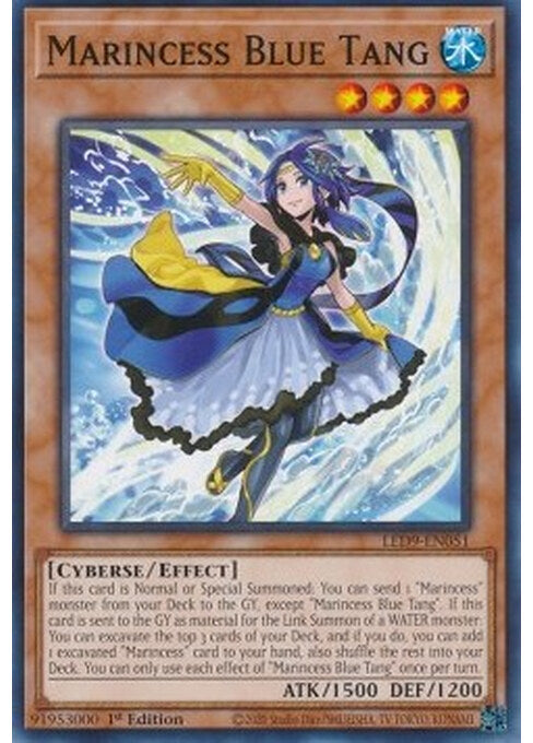 Marincess Blue Tang — Legendary Duelists: Duels From the Deep (LED9-051) Yu-Gi-Oh! card Main image