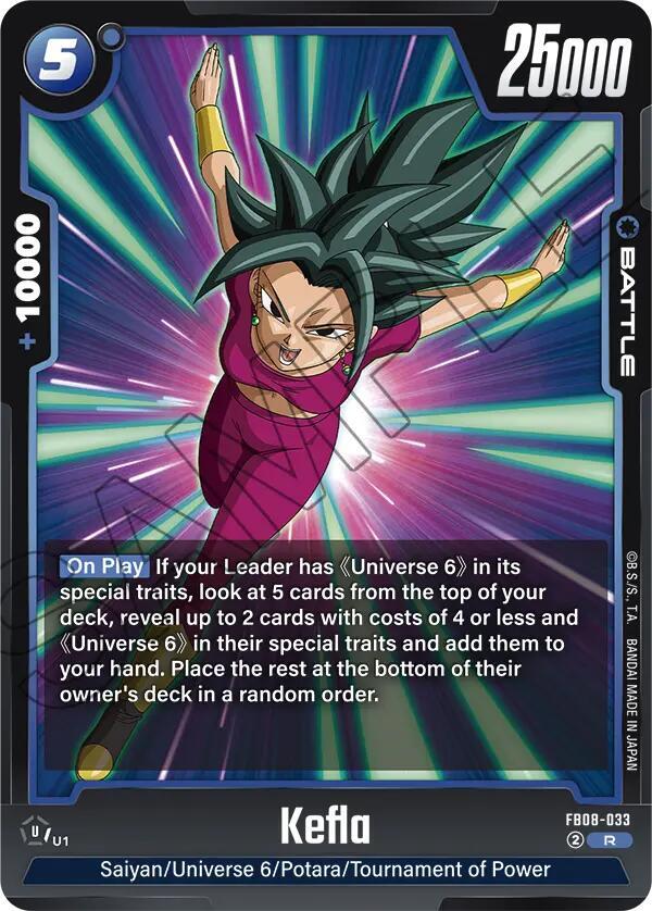 Kefla (FB08-033) - Saiyan's Pride [Fusion World] (Rare) [FB08-033] — dragon-ball card Immagine principale del prodotto