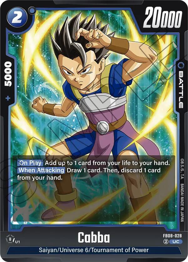 Cabba (FB08-028) - Saiyan's Pride [Fusion World] (Uncommon) [FB08-028] — dragon-ball card