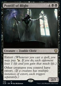 Pontiff of Blight - Commander Legends: Battle for Baldur's Gate: Extras (Rare) [XCLB-768] Imagen principal del producto