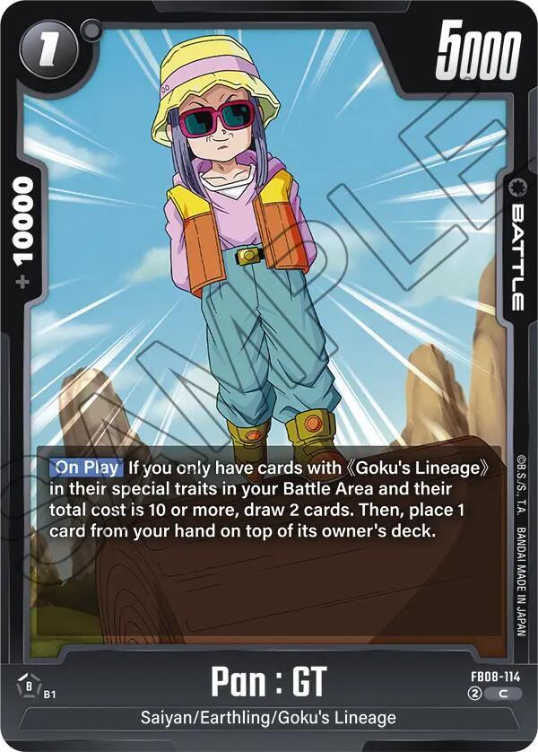 Pan : GT (FB08-114) - Saiyan's Pride [Fusion World] (Common) [FB08-114] — dragon-ball card