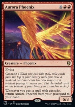 Aurora Phoenix - Commander Legends: Battle for Baldur's Gate: Extras (Rare) [XCLB-778] Hoofdafbeelding