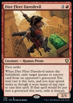 Dire Fleet Daredevil - Commander Legends: Battle for Baldur's Gate: Extras (Rare) [XCLB-788] Hoofdafbeelding