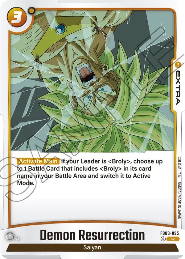 Demon Resurrection (FB08-095) - Saiyan's Pride [Fusion World] (Rare) [FB08-095] — dragon-ball card