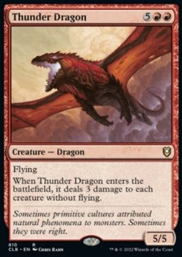 Thunder Dragon - Commander Legends: Battle for Baldur's Gate: Extras (Rare) [XCLB-810] Hoofdafbeelding