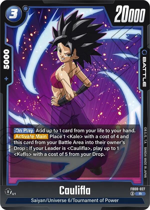 Caulifla (FB08-027) - Saiyan's Pride [Fusion World] (Rare) [FB08-027] — dragon-ball card Immagine principale del prodotto