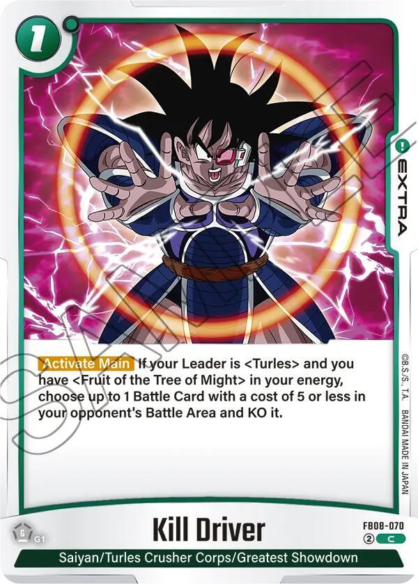 Kill Driver (FB08-070) - Saiyan's Pride [Fusion World] (Common) [FB08-070] — dragon-ball card