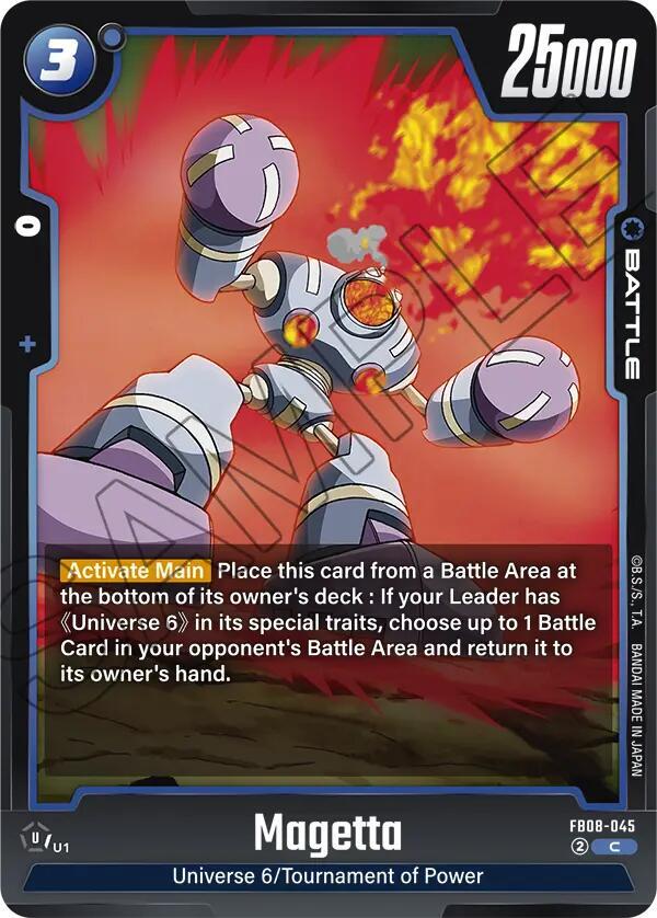 Magetta (FB08-045) - Saiyan's Pride [Fusion World] (Common) [FB08-045] — dragon-ball card
