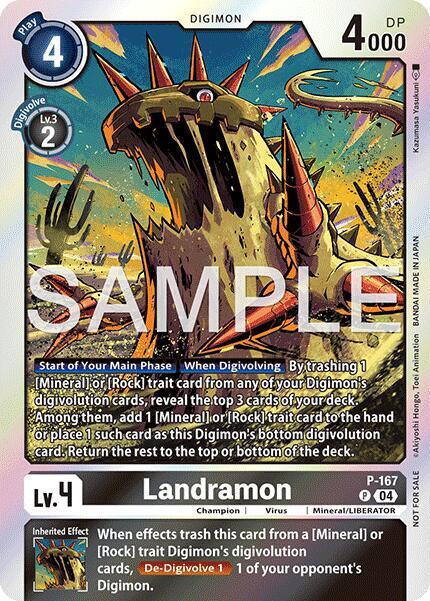 Landramon (P-167) - Premium Bandai Products (Alternative Art) [PB-XX-P-167] — digimon card