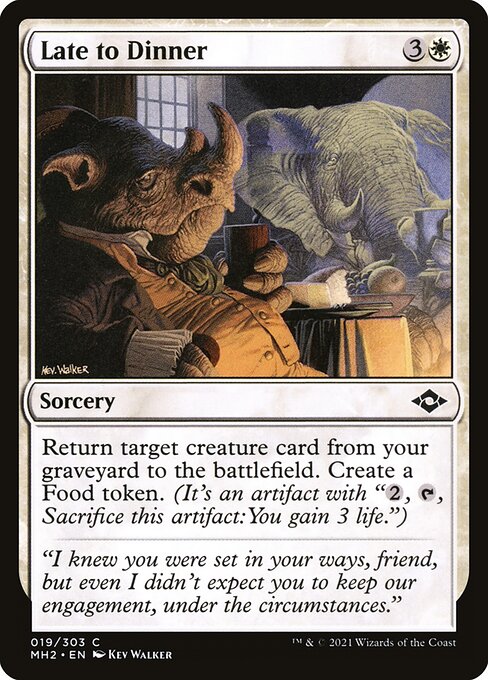 Late to Dinner – Modern Horizons 2 (MH2-19) Magic: The Gathering card