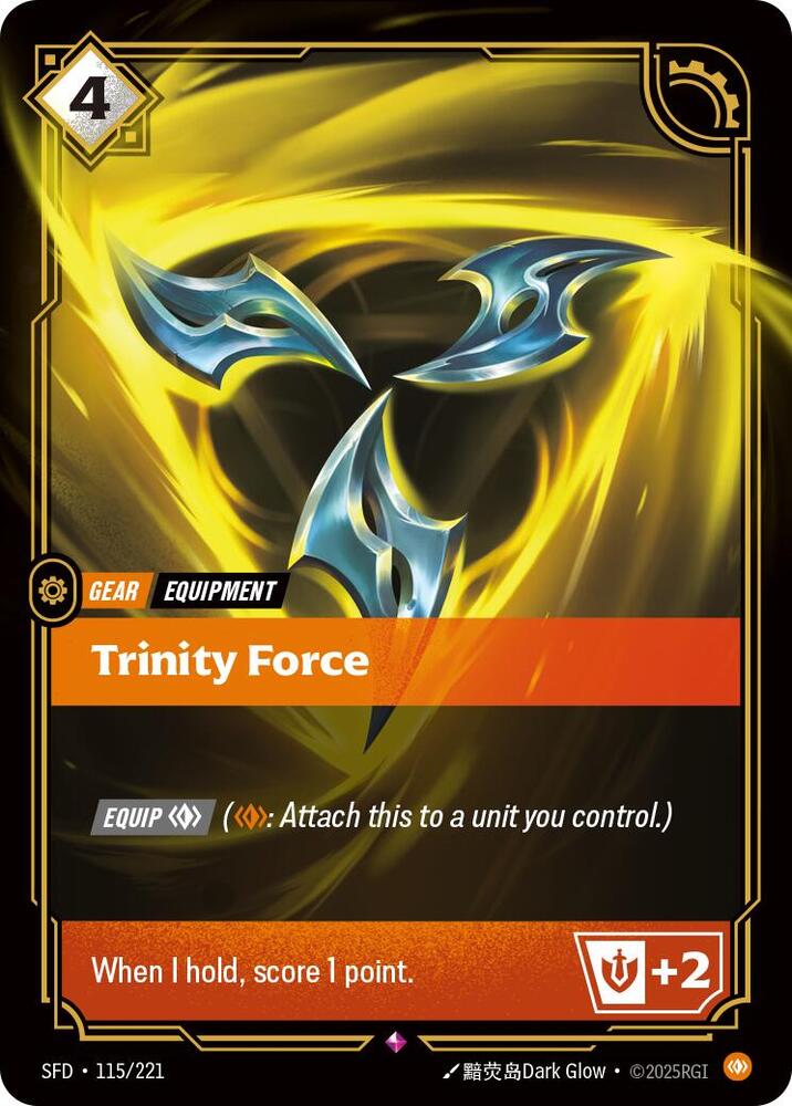 Trinity Force - Spiritforged (Rare) [SFD-115] — riftbound card