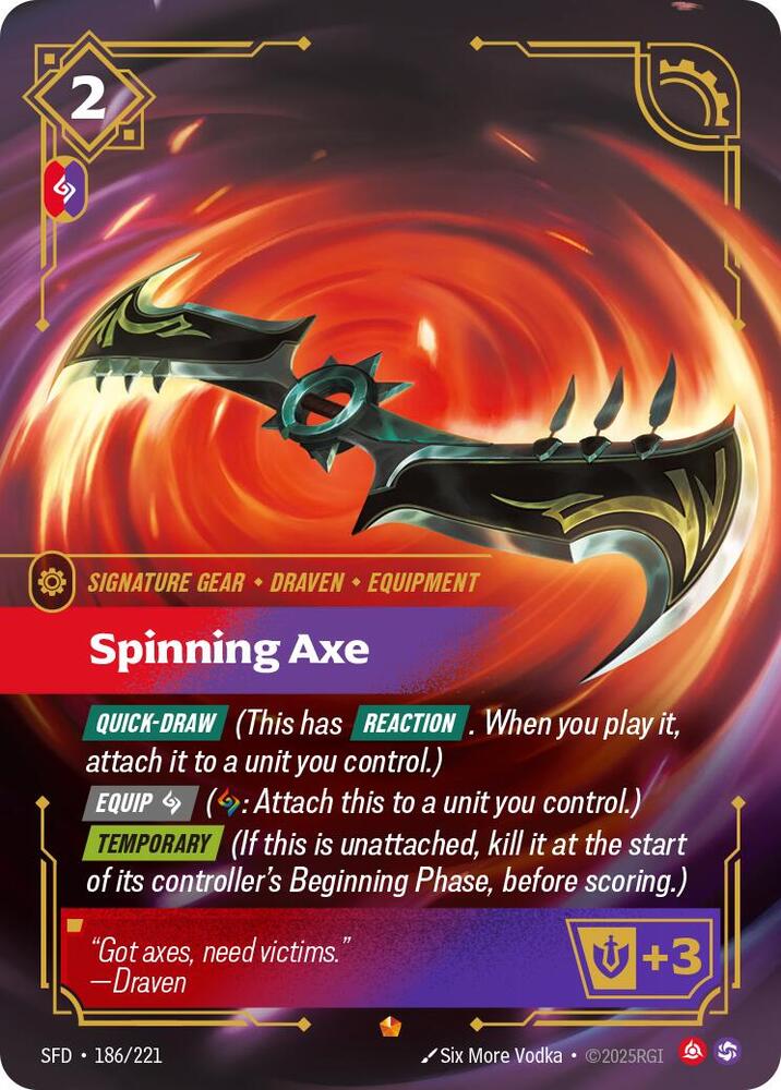 Spinning Axe - Spiritforged (Epic) [SFD-186] — riftbound card