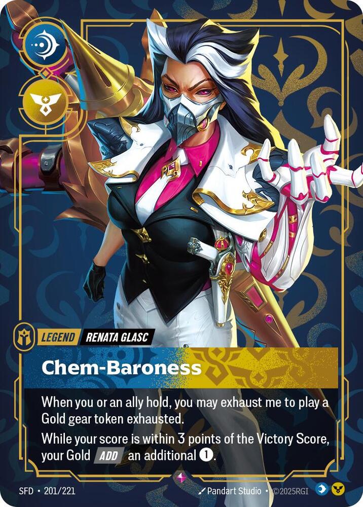 Renata Glasc, Chem-Baroness (V.1 - Rare) - Spiritforged (Rare) [SFD-201] — riftbound card Hauptbild