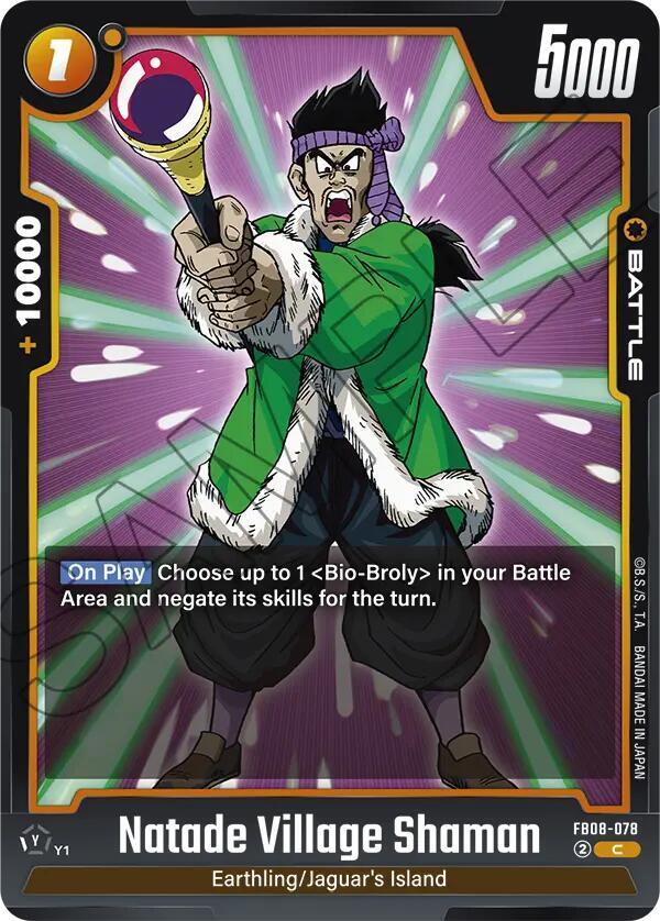 Natade Village Shaman (FB08-078) - Saiyan's Pride [Fusion World] (Common) [FB08-078] — dragon-ball card Immagine principale del prodotto