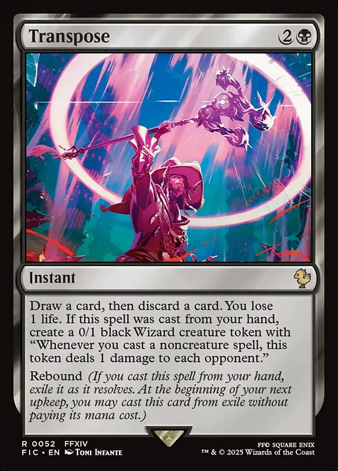 Transpose – Final Fantasy Commander (FIC-52) Magic: The Gathering card | LC-REM-20260804-15339691966796-66392b0e-8691-42a4-bc84-03b017174a73