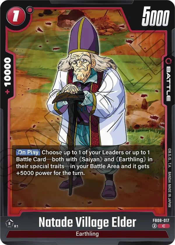 Natade Village Elder (FB08-017) - Saiyan's Pride [Fusion World] (Common) [FB08-017] — dragon-ball card Immagine principale del prodotto