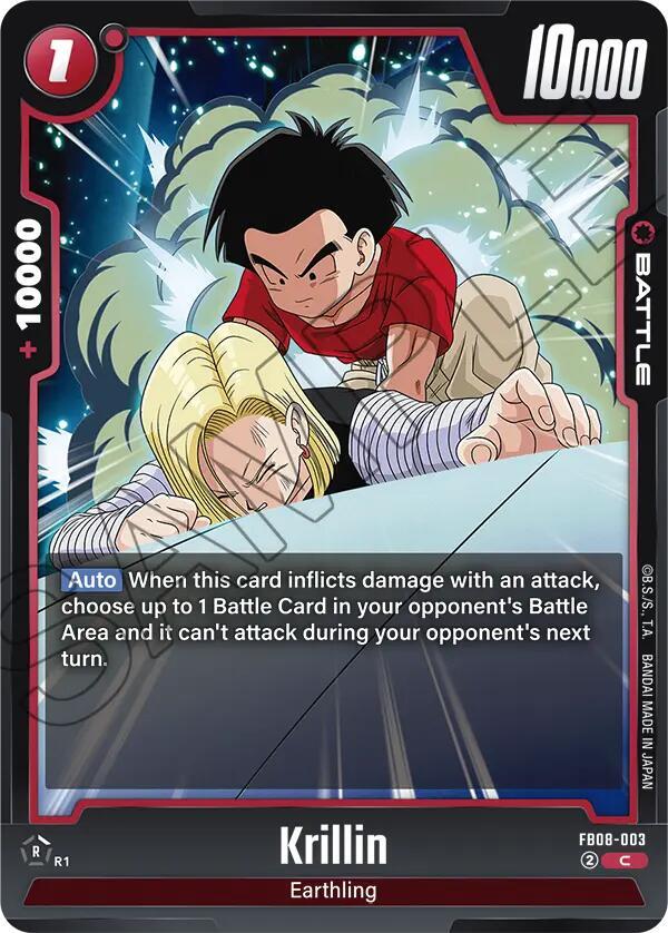 Krillin (FB08-003) - Saiyan's Pride [Fusion World] (Common) [FB08-003] — dragon-ball card