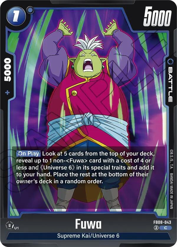 Fuwa (FB08-043) - Saiyan's Pride [Fusion World] (Common) [FB08-043] — dragon-ball card