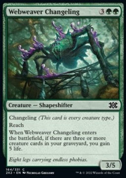 Webweaver Changeling - Double Masters 2022 (Common) [2X2-164]