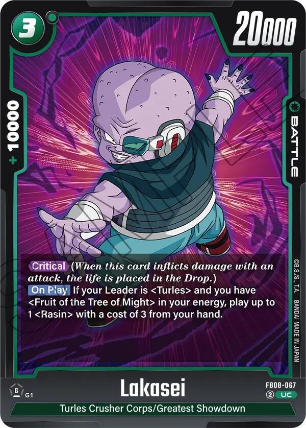 Lakasei (FB08-067) - Saiyan's Pride [Fusion World] (Uncommon) [FB08-067] — dragon-ball card Imagen principal del producto