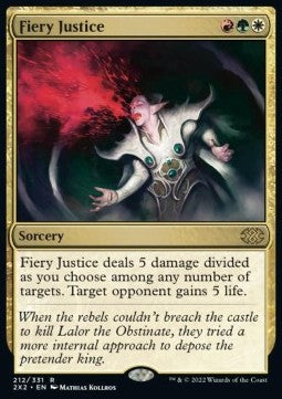 Fiery Justice - Double Masters 2022 (Rare) [2X2-212] Immagine principale del prodotto