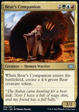 Bear's Companion - Double Masters 2022 (Uncommon) [2X2-182]