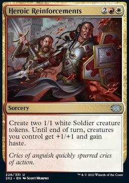 Heroic Reinforcements - Double Masters 2022 (Uncommon) [2X2-226] Hoofdafbeelding