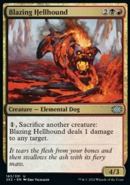 Blazing Hellhound - Double Masters 2022 (Uncommon) [2X2-183]