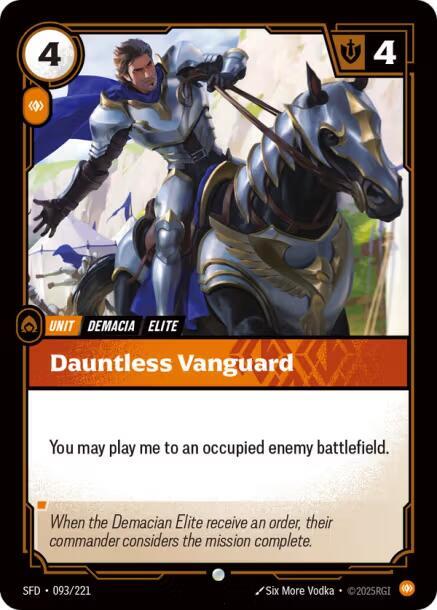 Dauntless Vanguard - Spiritforged (Common) [SFD-093] — riftbound card