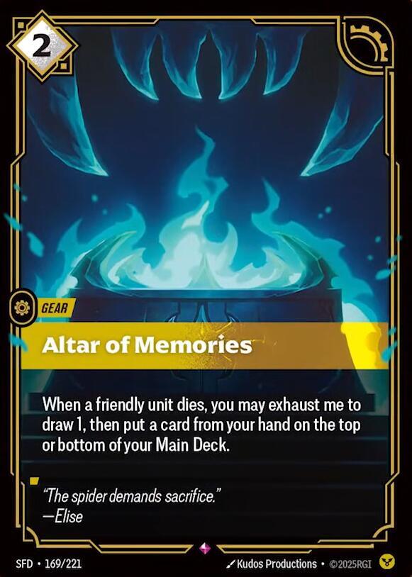 Altar of Memories - Spiritforged (Rare) [SFD-169] — riftbound card Image principale du produit