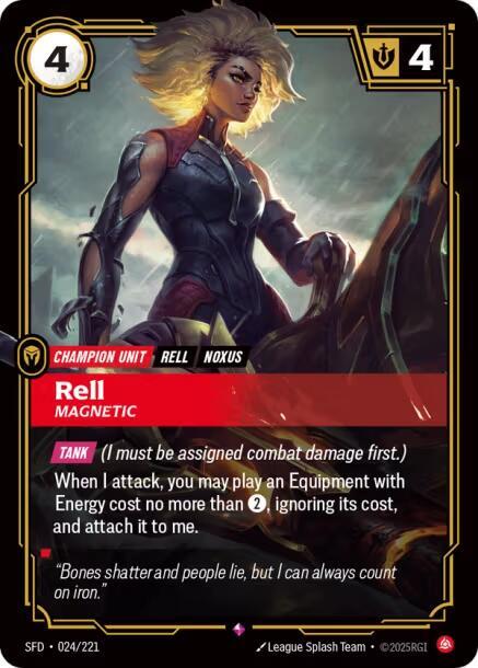 Rell, Magnetic - Spiritforged (Rare) [SFD-024] — riftbound card