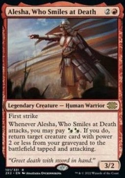 Alesha, Who Smiles at Death - Double Masters 2022 (Rare) [2X2-101] Hoofdafbeelding