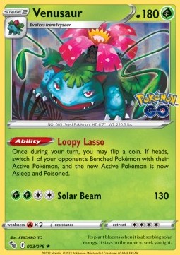 Venusaur - Pokémon GO (Holo Rare) [PGO-003]