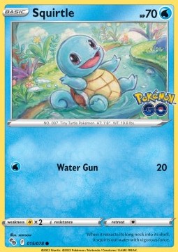 Squirtle - Pokémon GO (Common) [PGO-015] Imagen principal del producto