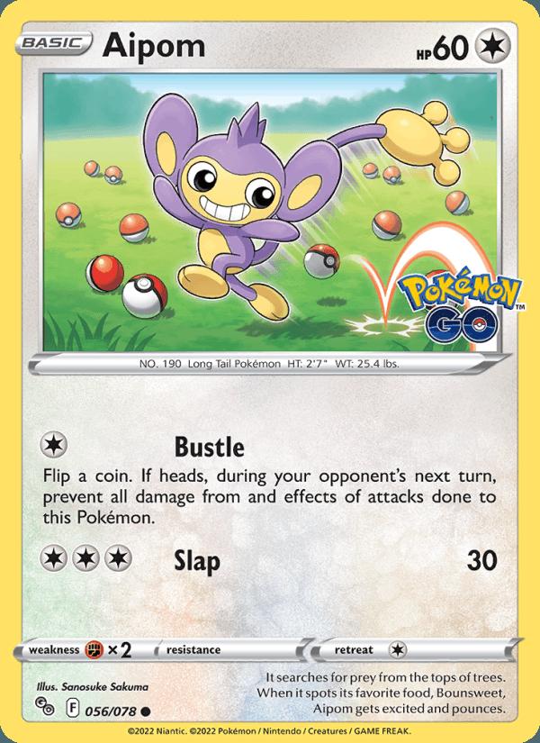 Aipom - Pokémon GO (Common) [PGO-056] Image principale du produit