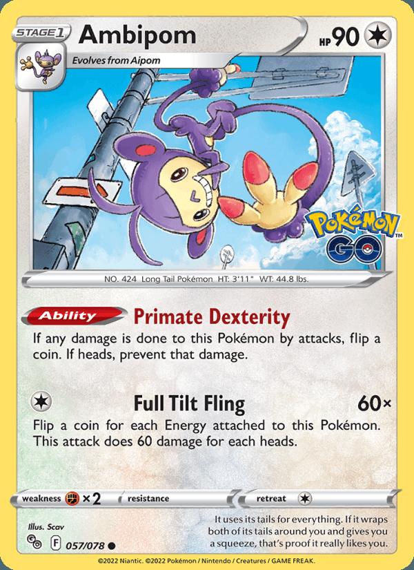 Ambipom - Pokémon GO (Common) [PGO-057] Image principale du produit