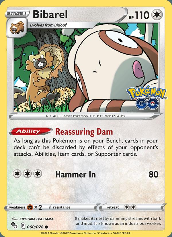 Bibarel - Pokémon GO (Common) [PGO-060] Image principale du produit