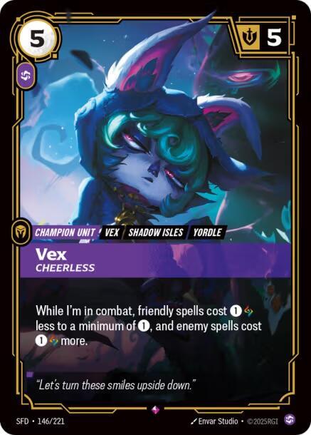 Vex, Cheerless - Spiritforged (Rare) [SFD-146] — riftbound card Hauptbild