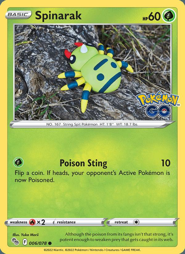 Spinarak - Pokémon GO (Common) [PGO-006] Image principale du produit